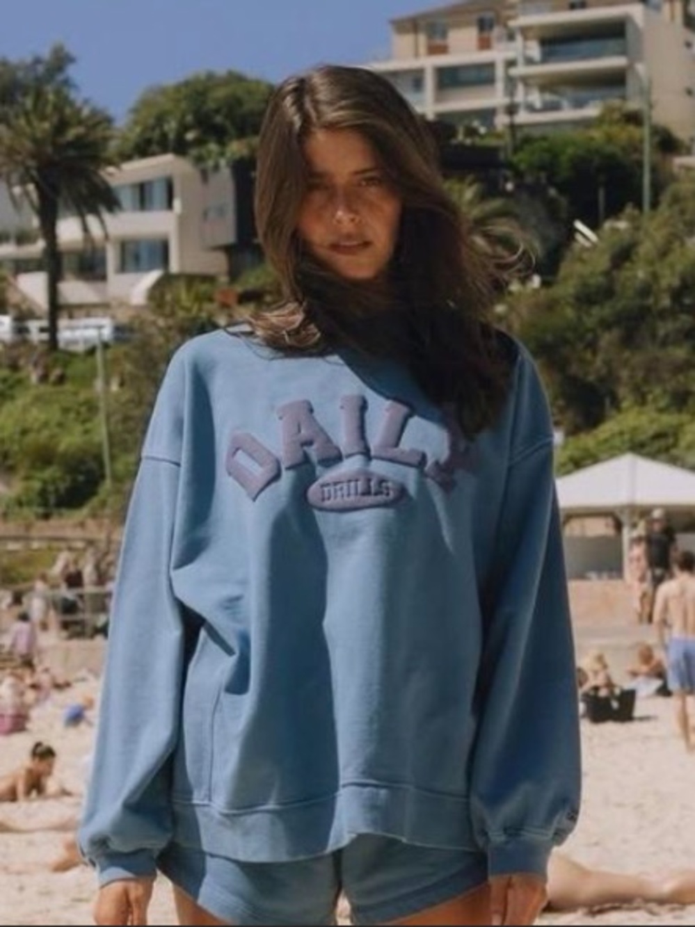 Daily Drills Oversized Daily Crew - Cabana + Navy with Tonal Patch Size M/L NWOT - Picture 12 of 12